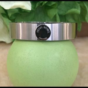 Brushed stainless steel Henri Bendel bracelet